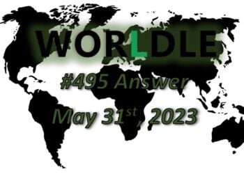 Daily Worldle 495 Answers - May 31st 2023