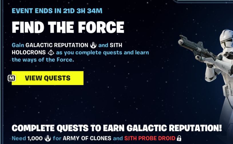 Galactic Reputation Fortnite