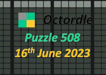 Daily Octordle 508 - June 16th 2023