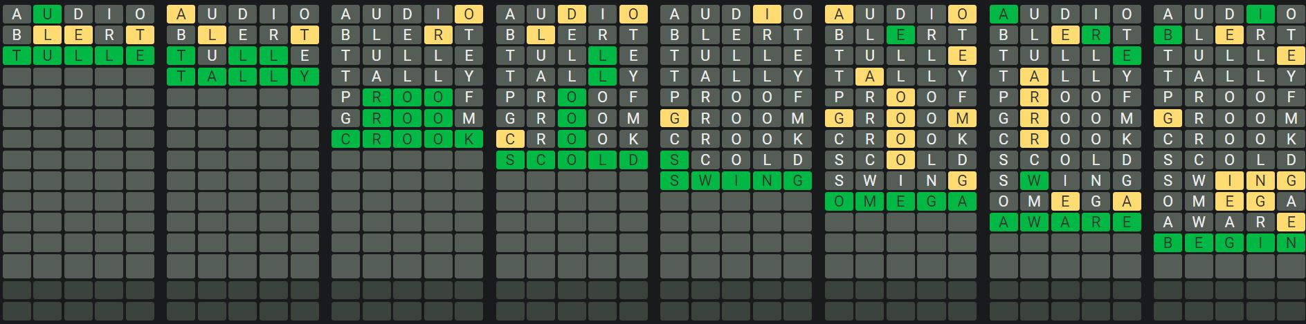 Daily Octordle 516 Sequence Answer - June 24th 2023
