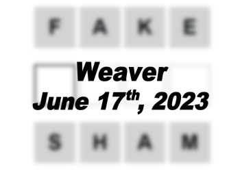 Daily Weaver - 17th June 2023