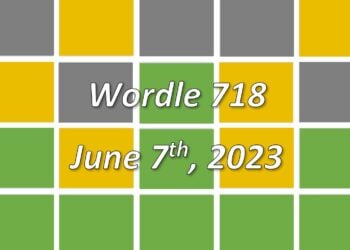 Daily Wordle 718 - 7th June 2023