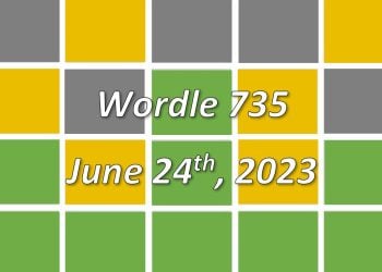 ‘Wordle’ Answer Today 735 June 24th 2023 – Hints and Solution (6/24/23)