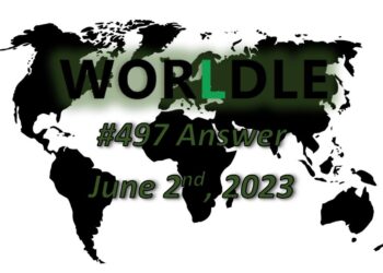 Daily Worldle 497 Answers - June 2nd 2023