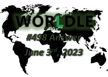 Daily Worldle 498 Answers - June 3rd 2023