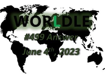 Daily Worldle 499 Answers - June 4th 2023