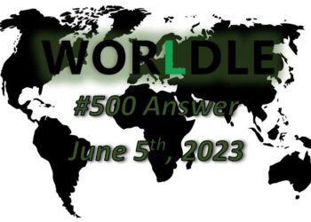 Daily Worldle 500 Answers - June 5th 2023