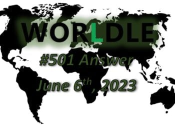 Daily Worldle 501 Answers - June 6th 2023