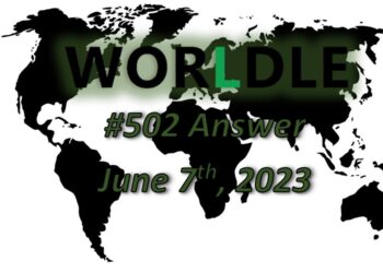 Daily Worldle 502 Answers - June 7th 2023