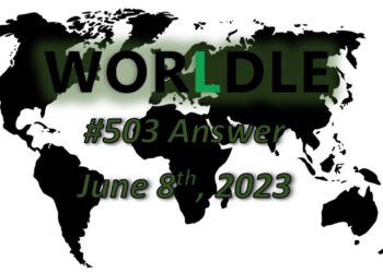Daily Worldle 503 Answers - June 8th 2023