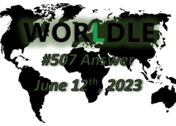 Daily Worldle 507 Answers - June 12th 2023