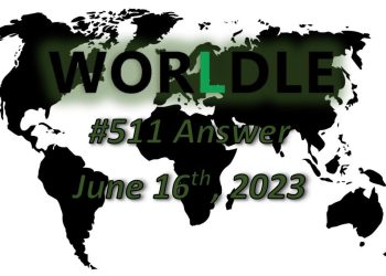 Daily Worldle 511 Answers - June 16th 2023