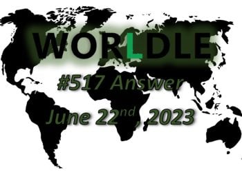Daily Worldle 517 Answers - June 22nd 2023