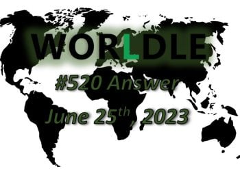 Daily Worldle 520 Answers - June 25th 2023