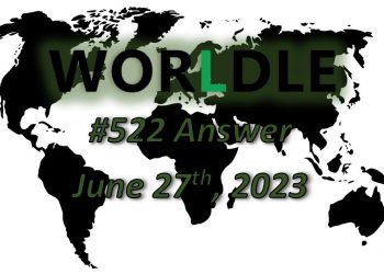 Daily Worldle 522 Answers - June 27th 2023
