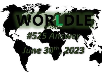 Daily Worldle 525 Answers - June 30th 2023
