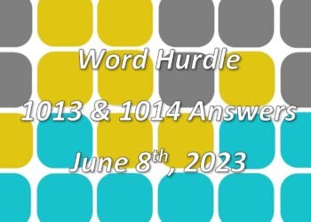 Word Hurdle #1013 & #1014 - 8th June 2023