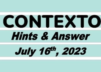 Daily Contexto 301 - July 16th 2023
