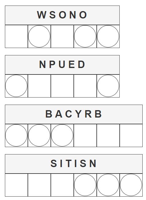 Daily Jumble Puzzle - 12th July 2023