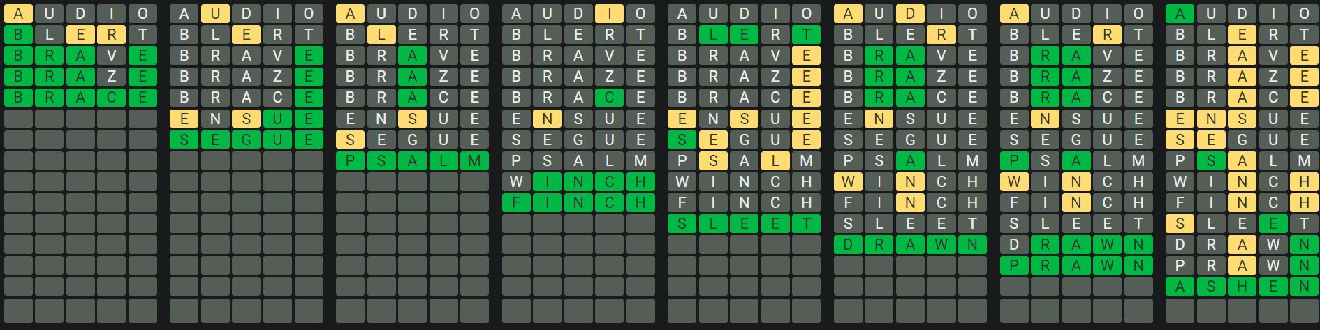 Daily Octordle 531 Sequence Answer - July 9th 2023