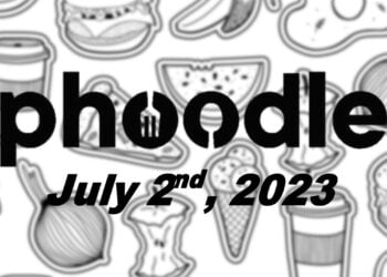 Daily Phoodle - 2nd July 2023