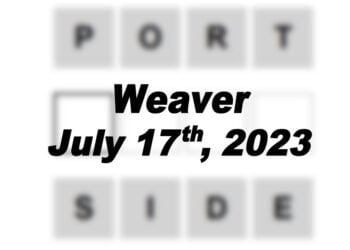 Daily Weaver Answers - 17th July 2023