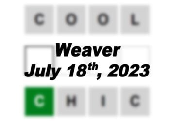 Daily Weaver Answers - 18th July 2023