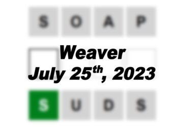 Daily Weaver Answers - 25th July 2023