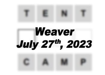 Daily Weaver Answers - 27th July 2023