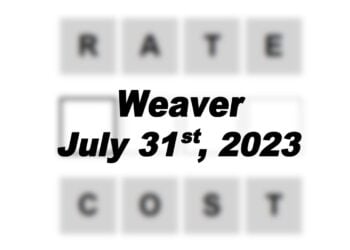 Daily Weaver Answers - 31st July 2023