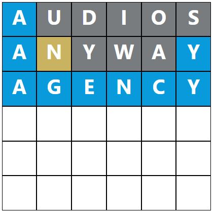 Daily Word Hurdle #1079 Morning Answer - 11th July 2023