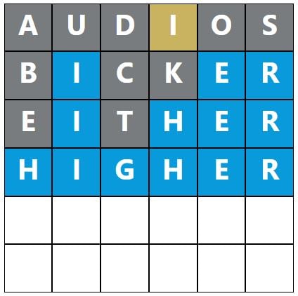 Daily Word Hurdle #1081 Morning Answer - 12th July 2023