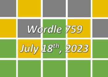 Daily Wordle 759 - 18th July 2023