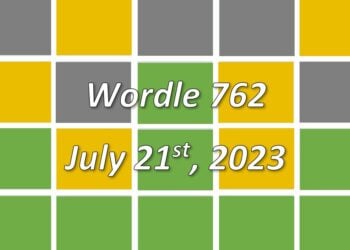 Daily Wordle 762 - 21st July 2023