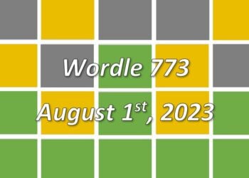 Daily Wordle 773 - 1st August 2023