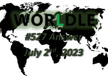 Daily Worldle 527 Answers - July 2nd 2023