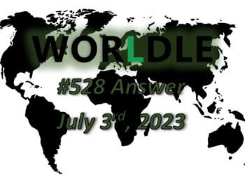 Daily Worldle 528 Answers - July 3rd 2023