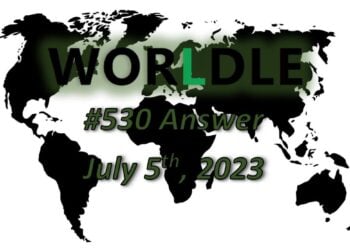 Daily Worldle 530 Answers - July 5th 2023