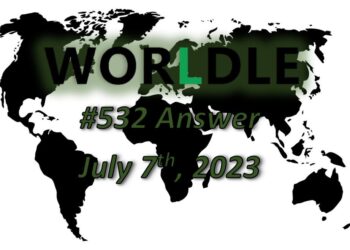 Daily Worldle 532 Answers - July 7th 2023