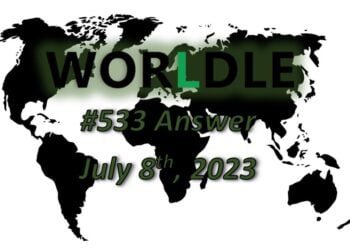 Daily Worldle 533 Answers - July 8th 2023