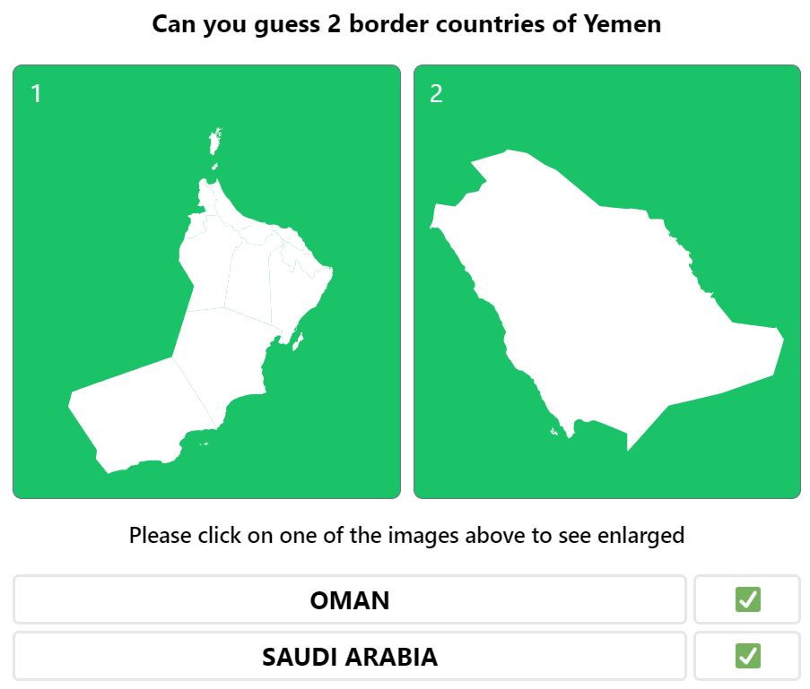 Daily Worldle 534 Bonus Neighbouring Countries Answers - July 9th 2022