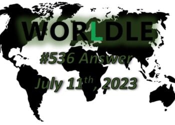 Daily Worldle 536 Answers - July 11th 2023