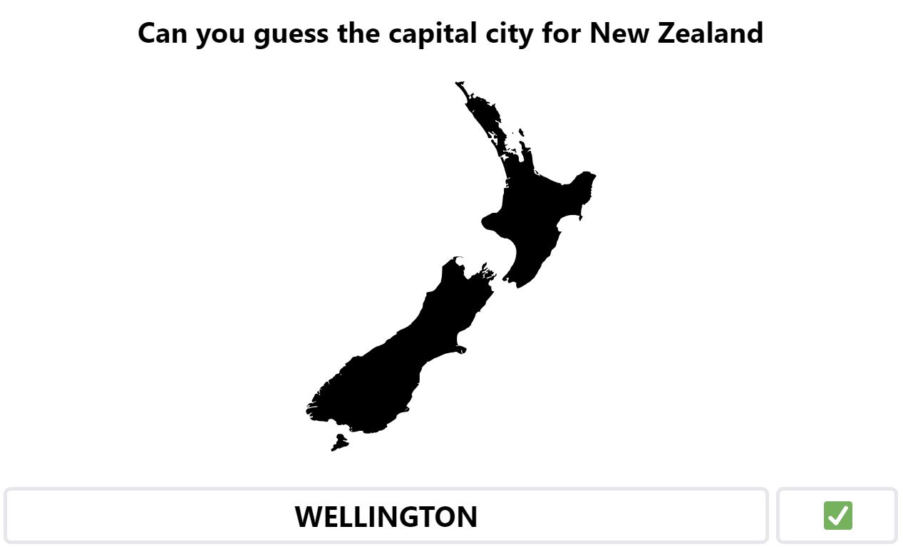 Daily Worldle 538 Bonus Capital City - July 13th 2023
