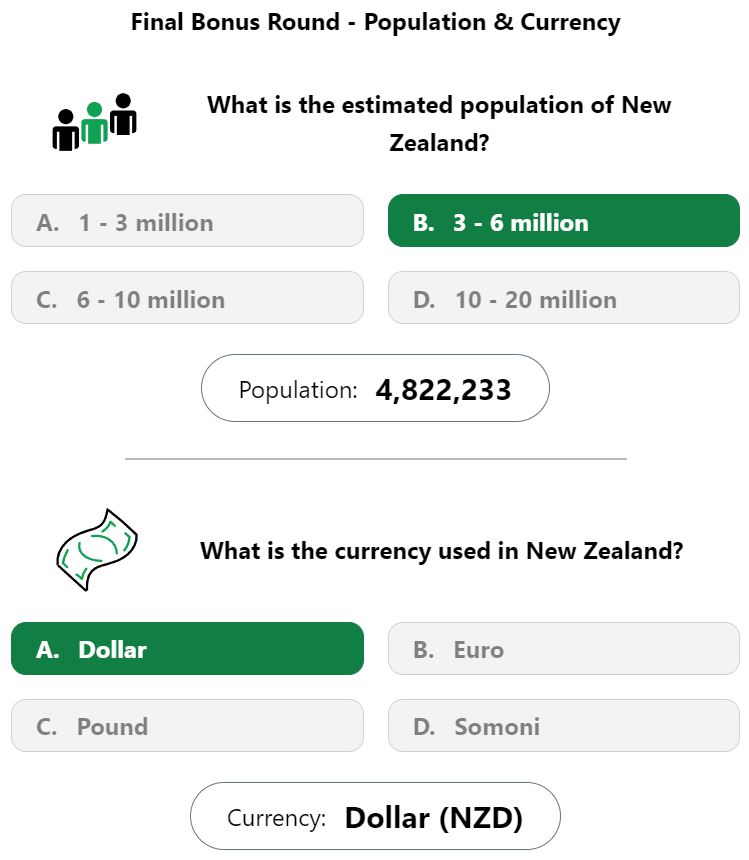 Daily Worldle 538 Bonus Currency & Population Answer - July 13th 2023