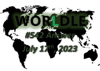 Daily Worldle 542 Answers - July 17th 2023