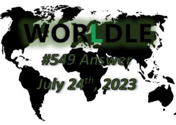 Daily Worldle 549 Answers - July 24th 2023