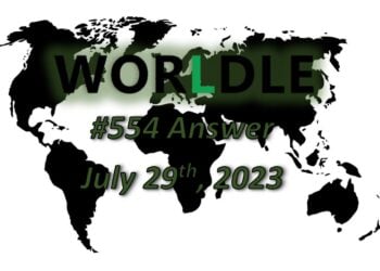 Daily Worldle 554 Answers - July 29th 2023