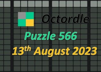 Daily Octordle 566 - August 13th 2023