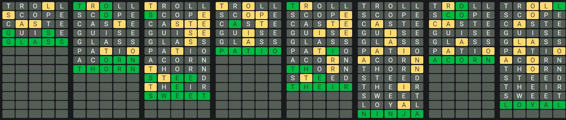 Daily Octordle 566 Rescue Answer - August 13th 2023
