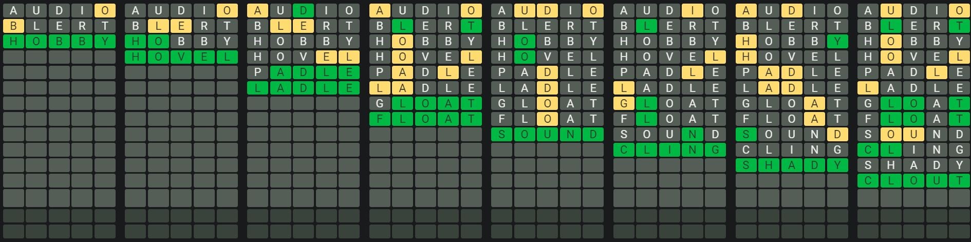 Daily Octordle 581 Sequence Answer - August 31st 2023